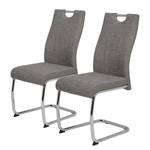 Chaise cantilever La Luna Gris - Lot de 2