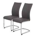 Chaise cantilever Mebane Gris - Lot de 2