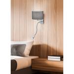 Applique murale Hotel Tissu / Acier inoxydable - 2 ampoules