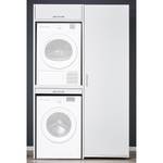Armoire pour machine à laver Kielce IV Blanc - Blanc - Largeur : 127 cm