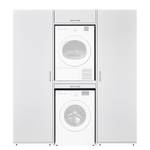 Armoire pour machine à laver Kielce V Blanc - Blanc - Largeur : 187 cm