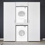 Armoire pour machine à laver Kielce V Blanc - Blanc - Largeur : 187 cm