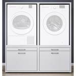 Armoire pour machine à laver Kielce II Blanc - Largeur : 134 cm
