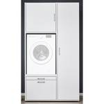 Armoire pour machine à laver Kielce VIII Blanc - Blanc - Largeur : 112 cm