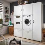 Armoire pour machine à laver Kielce X Blanc - Blanc - Largeur : 179 cm