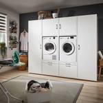 Armoire pour machine à laver Kielce XII Blanc - Blanc - Largeur : 254 cm
