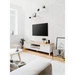 Tv-meubel Bombita wit/Artisan eikenhouten look