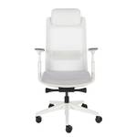 Chaise de bureau Rosie Gris clair / Blanc