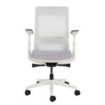 Chaise de bureau Ross Gris clair / Blanc