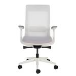 Chaise de bureau Ross Gris clair / Blanc