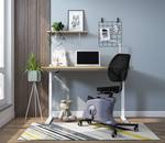 Deskbike Locon in hoogte verstelbaar - mesh/metaal - zwart/grijs