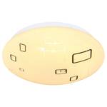 LED-plafondlamp Lava acrylglas/ijzer - 1 lichtbron - Diameter: 26 cm