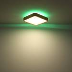 LED-plafondlamp Leanara I acrylglas/ijzer - 1 lichtbron - Bruin - Breedte: 40 cm
