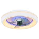 Plafonnier ventilateur Joey II Plexiglas / Fer - 1 ampoule