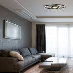 Lampada da soffitto a LED Reggy II Vetro acrilico / Ferro - 1 punto luce - Nero