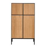 Highboard now to go colour II Natuurlijk eikenhout/Diamant grijs