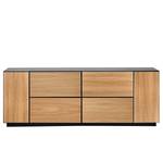 Dressoir now to go colour V Natuurlijk eikenhout/Diamant grijs