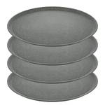 Assiettes Connect Plate (lot de 4) Polypropylène / Épicéa - Gris foncé