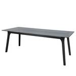 Eettafel hülsta now T23 getint klas/massief beukenhout - zwart - Breedte: 220 cm