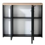 Armoire à miroir Wyntoon Avec éclairage intégré - Noir - Largeur : 80 cm