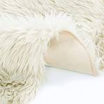 Tappeto a pelo lungo Okka II Poliestere - Bianco crema - 60 x 90 cm