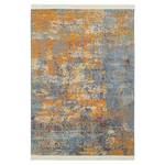 Tapis Robina Polyester recyclé / Coton recyclé / Polypropylène - Orange / Bleu Gris - 120 x 170 cm