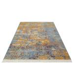 Laagpolig vloerkleed Robina gerecycled polyester / gerecycled katoen / polypropyleen - Oranje/blauw grijs - 160 x 230 cm