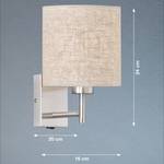 Wandlamp Dreamer III textielmix/ijzer - 1 lichtbron