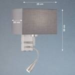 Wandlamp Dream III textielmix/ijzer - 2 lichtbronnen