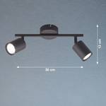 LED-plafondlamp Vano I ijzer - 2 lichtbronnen