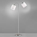 Staande lamp Cozy textielmix/ijzer - 2 lichtbronnen - Wit