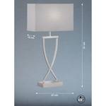 Tafellamp Anni textielmix/ijzer - 1 lichtbron - Grijs