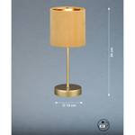 Lampe Aura Velours / Fer - 1 ampoule - Jaune