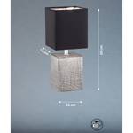 Tafellamp Candes I textielmix/keramiek - 1 lichtbron
