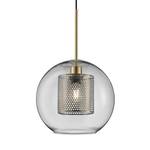 Hanglamp Jura I transparant glas/ijzer - 1 lichtbron