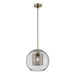 Suspension Jura I Verre transparent / Fer - 1 ampoule