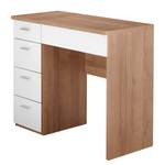 Make-up tafel George Wit - Plaatmateriaal - Glas - 90 x 82 x 42 cm