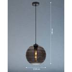Hanglamp Opie I rookglas/ijzer - 1 lichtbron
