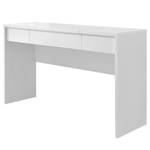 Make-up tafel Fly Wit - Plaatmateriaal - Glas - 125 x 81 x 42 cm