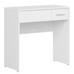 Toeletta Wicki Bianco - Materiale a base lignea - Vetro - 80 x 80 x 40 cm