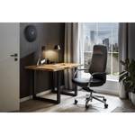 Chaise de bureau Lavaur Imitation cuir / Aluminium - Noir / Argenté