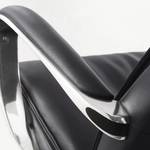 Chaise de bureau Lazaro Cuir véritable / Aluminium - noir / chrome