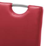 Chaise cantilever Pasala Rouge bourgogne - Lot de 4