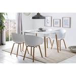 Chaises à accoudoirs Loppi (lot de 2) Blanc