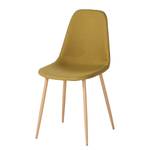 Chaise capitonnée Iskmo III Jaune curry - Lot de 4