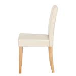 Chaise capitonnée Nella I Beige - Lot de 4