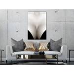 Tableau déco Cleavage Bois manufacturé et toile - Noir / Blanc