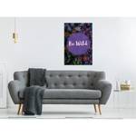 Tableau déco Be Wild Bois manufacturé et toile - Multicolore