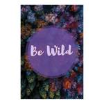 Tableau déco Be Wild Bois manufacturé et toile - Multicolore