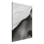 Afbeelding Dunes verwerkt hout & linnen - zwart-wit